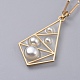 Epoxy Resin Dangle Earring & Pendant Necklace Jewelry Sets SJEW-JS01034-04-3