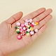 90Pcs 9 Style Handmade Polymer Clay Beads CLAY-YW0001-30-5