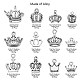 120 stücke 12 arten tibetischen stil legierung krone charms TIBEP-CJ0002-01-2