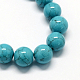 Chapelets de perles en turquoise synthétique teintée TURQ-R032-10mm-XSS09-2