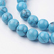 Chapelets de perles en turquoise synthétique G-G735-13-8mm-3
