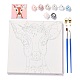 Deer Pattern DIY Digital Painting Kit Sets DIY-G032-01A-1