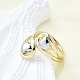 Латунные манжеты для женщин RJEW-G347-10GP-1