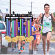 Espositore da parete per porta medaglie in ferro a tema mezza maratona ODIS-WH0021-526-7