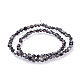 Chapelets de perles en verre électroplaqué EGLA-L017-HP-A04-3