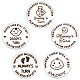 Creatcabin 5pcs 5 monedas conmemorativas de acero inoxidable de estilo STAS-CN0001-04B-1