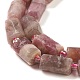 Perles de tourmaline fleurs de prunier naturel brins G-M403-B25-4