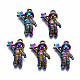 Pendentifs en alliage de couleur arc-en-ciel PALLOY-S180-070-RS-1