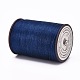 平らなワックス糸ストリング  マイクロマクラメコード  革縫い用  マリンブルー  0.8mm  約109.36ヤード（100m）/ロール YC-P003-A09-2
