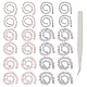 Gorgecraft 24 pièces 6 bandes de cils de poupée artisanale en peluche de style DIY-GF0006-53-1
