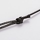 Корейский вощеный полиэфирный шнур ожерелье AJEW-PH00620-01-3