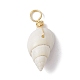 Colgantes de concha de caracol PALLOY-JF02492-01-3