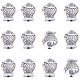 Pandahall Elite 60 Stück Fisch Abstandsperlen Tibetische Legierung Antik Silber Tier Metall Perlen Charms für Sommer Armband Schmuckherstellung TIBEB-PH0004-51-1