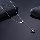 Trendy 925 Sterling Silver Pendant Necklace NJEW-BB30733-6