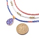 Ensemble de colliers de perles d'imitation de perles de verre de style 3pcs 3 NJEW-JN04013-5