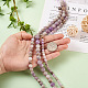 Yilisi 3Strands 3 Style Natural Amethyst Beads Strands G-YS0001-14-5