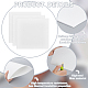 セラミックファイバー耐火紙  DIY ガラス融着補助アクセサリー  マイクロウェアキルン用  長方形  ホワイト  304x281x3mm  3枚/袋 DIY-WH0430-102B-3