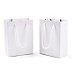 長方形の厚紙紙袋  ギフトバッグ  ショッピングバッグ  ナイロンコードハンドル付き  ホワイト  12x5.7x16cm AJEW-E034-10-4