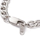 Hommes 304 en acier inoxydable chaînes cubaines bracelets et colliers ensembles de bijoux SJEW-JS01158-7