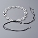 Adjustable Nylon Thread Beaded Necklaces NJEW-JN02661-03-3