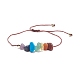 Natural & Synthetic Mixed Stone Beaded Bracelet BJEW-JB07985-01-1