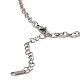 304 Stainless Steel Boston Link Chain Necklace BJEW-B072-05P-3