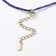 Natural Lapis Lazuli Pendant Necklaces NJEW-K108-17-01-3
