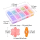 200 pz 10 colori perline acriliche imitazione gelatina MACR-YW0001-97-4