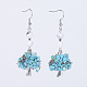 Natural & Synthetic Gemstone Dangle Earrings EJEW-JE02633-2