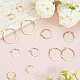 10 пара серег-колец из нержавеющей стали 304 EJEW-BBC0001-93-3