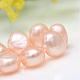 Natural Cultured Freshwater Pearl Beads Strands PEAR-R016-14A-1