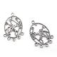 Tibetan Style Alloy Chandelier Components TIBE-Q054-03AS-RS-1