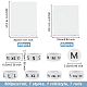 Olycraft 7 rotoli 7 rotoli di adesivi per etichette autoadesive in carta per taglie di abbigliamento DIY-OC0004-34-2