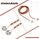 Anattasoul 3-teiliges Lariat-Halsketten-Set aus Wollkordel in 3 Farben NJEW-AN0001-27-3