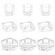 Superfindings 9 pièces 3 style verre dappen plat/couvercle bol tasse cristal plat MRMJ-FH0001-15-1