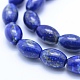 Natural Lapis Lazuli Beads Strands G-P342-08-8x12mm-A-3