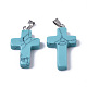 Synthetic Turquoise Pendants G-J354-06A-2