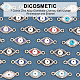 DICOSMETIC 56Pcs 7 Colros Evil Eye Connector Charms Alloy Pendant Links Colorful Enamel Crystal Rhinestone Horse Eye Charms Lucky Pendants for DIY Bracelet Necklace Jewerly Making FIND-DC0001-33-4