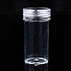 カラムポリスチレンビーズ貯蔵容器  ジュエリービーズ用小さなアクセサリー  透明  4.9x2.5cm  内径：2のCM CON-N011-017-1