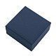 Pulsera de cuero y del regalo del brazalete de cajas cuadradas con terciopelo negro LBOX-D009-05B-2
