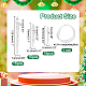 Wadorn 45 pz decorazioni natalizie in plastica con pendente a goccia di ghiacciolo DIY-WR0003-04-2