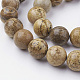 Chapelets de perle en jaspe avec images naturelles G-G735-16-12mm-3