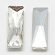 Cabujones de cristal con rhinestone RGLA-T084-5x10mm-01-2