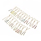 Bracciale con catene a scatola di strass in ottone placcato oro 18k semifinito MAK-M026-01G-1