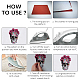 CREATCABIN 3 Sheets 3 Styles Pet Film with Hot Melt Adhesive Heat Transfer Film DIY-CN0001-32-7