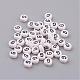 Flat Round with Letter G Acrylic Beads X-PL37C9070-G-1