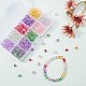 400Pcs 10 Colors Frosted Spray Painted Glass Beads Strands GLAA-CJ0001-39-6