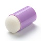 プラスチック製の指スポンジ  クラフトスポンジダウバー  塗装用  インク  カード作り  コラム  紫色のメディア  32x18mm AJEW-I058-01C-2