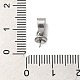 304 ciondolo a forma di spilla con perle a forma di tazza in acciaio inossidabile STAS-D013-03C-P-3
