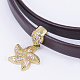 PU Leather Cord Choker Necklaces NJEW-H477-24G-2